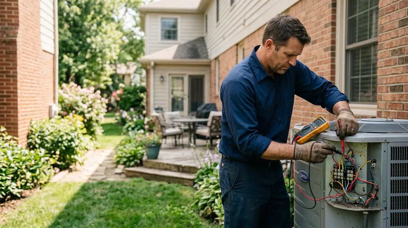 HVAC technician working near Montclair, NJ